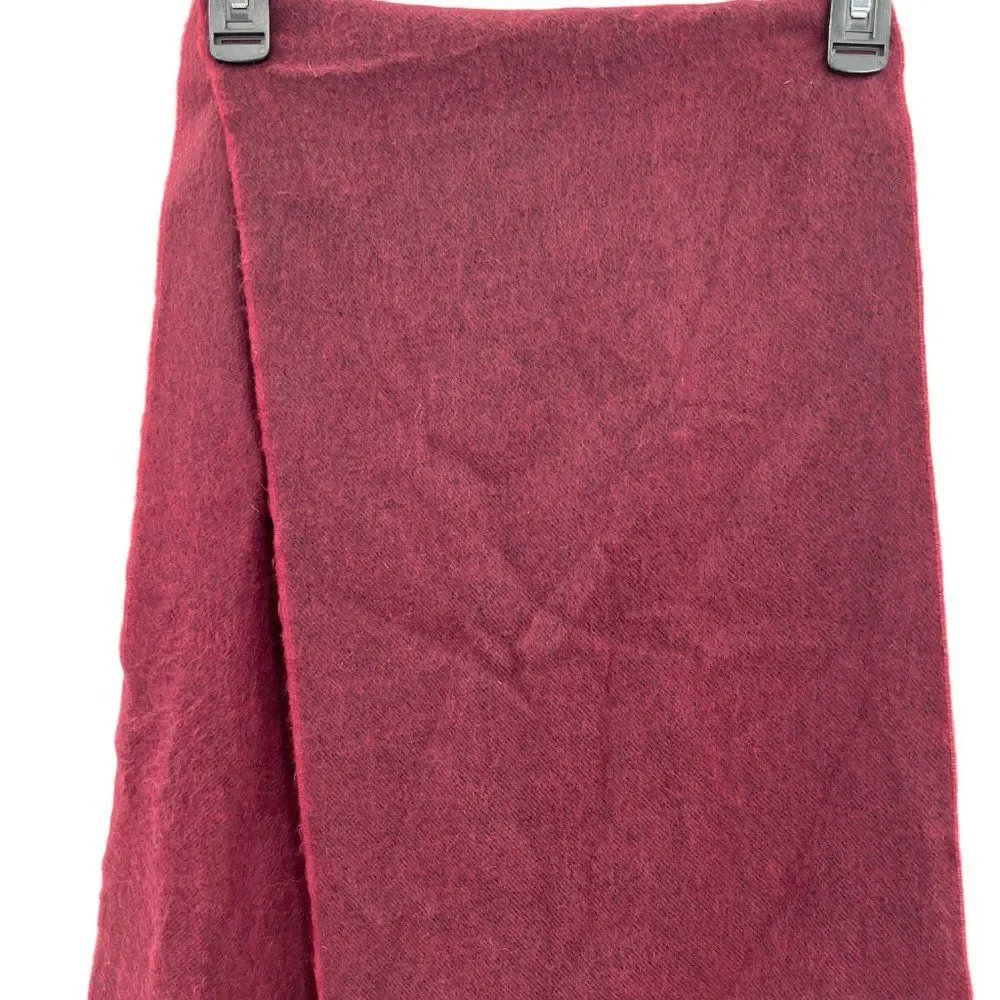 Cashmere Red/Orange Ombre Scarf Made in Scotland Scottish 100% Cashmere Unisex